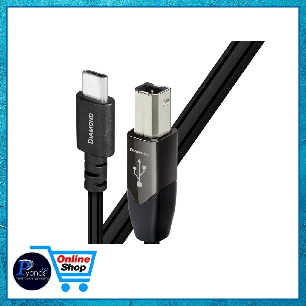 AUDIOQUEST : USB-DIAMOND (C TO B) (USB 2.0) (0.75M)/(1.5M) /Piyanas Electric/ปิยะนัส อิเล็คทริคส์