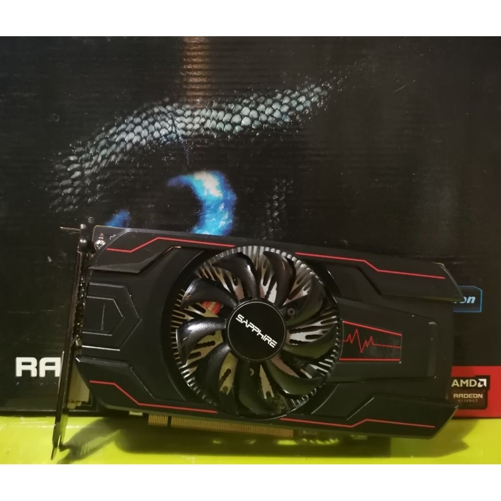 การ์ดจอ SAPPHIRE รุ่น AMD Radeon RX 560 4GB DDR5 ต่อไฟเลี้ยง 6 pin (no box) สินค้ามือสอง ไม่มีกล่อง