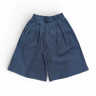 anta studio - PINSTRIPE 3/4 ความยาว 27“ LOOSE WIDE LEG