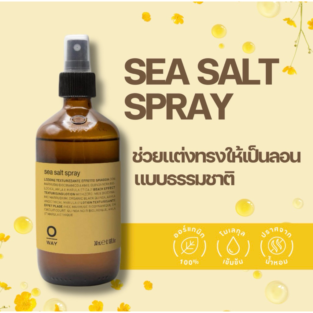 OWAY SEA SALT SPRAY ORGANIC BIODINAMIC สเปร์ยน้ำเกลือ ช่วยแต่งผมอย่างเป็นธรรมชาติ