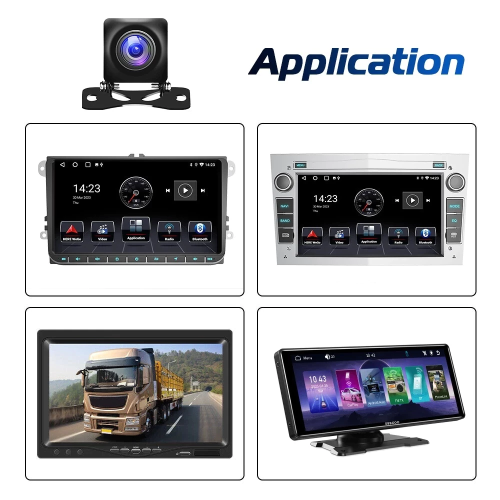 กล้องถอยหลังติดรถยนต์ 1080P กล้องมองหลัง กันน้ำ IP68 มุมกว้าง170° กล้องติดรถยนต์ AHD พร้อมชุดสายไฟ Night Vision thumbnail 9