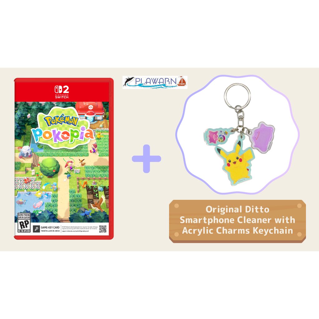 [แถมพวงกุญแจเช็ดหน้าจอโทร.เมตามอน] Nintendo Switch 2 : NSW2 Pokemon Pokopia (Game-Key Card)(Asia) วา