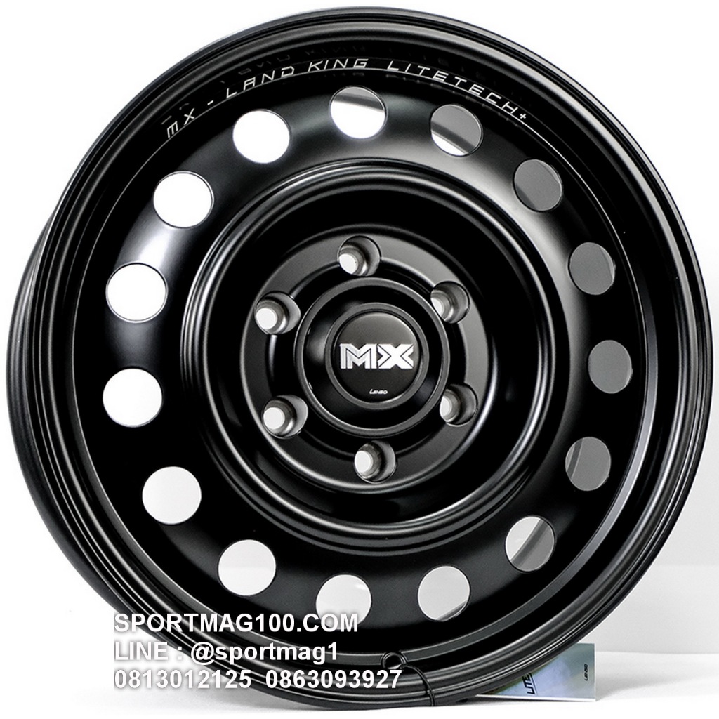 ล้อแม็กซ์ Lenso MX LANDKING LITETECH+ ขอบ17นิ้ว 6รู139.7 สีดำด้าน กว้าง8.5นิ้ว Offset27 [22669]