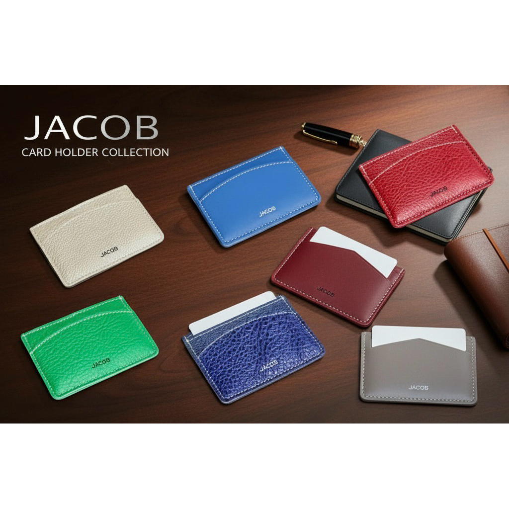 JACOB กระเป๋าใส่บัตร Card Holder #หนังแท้ #ของแท้