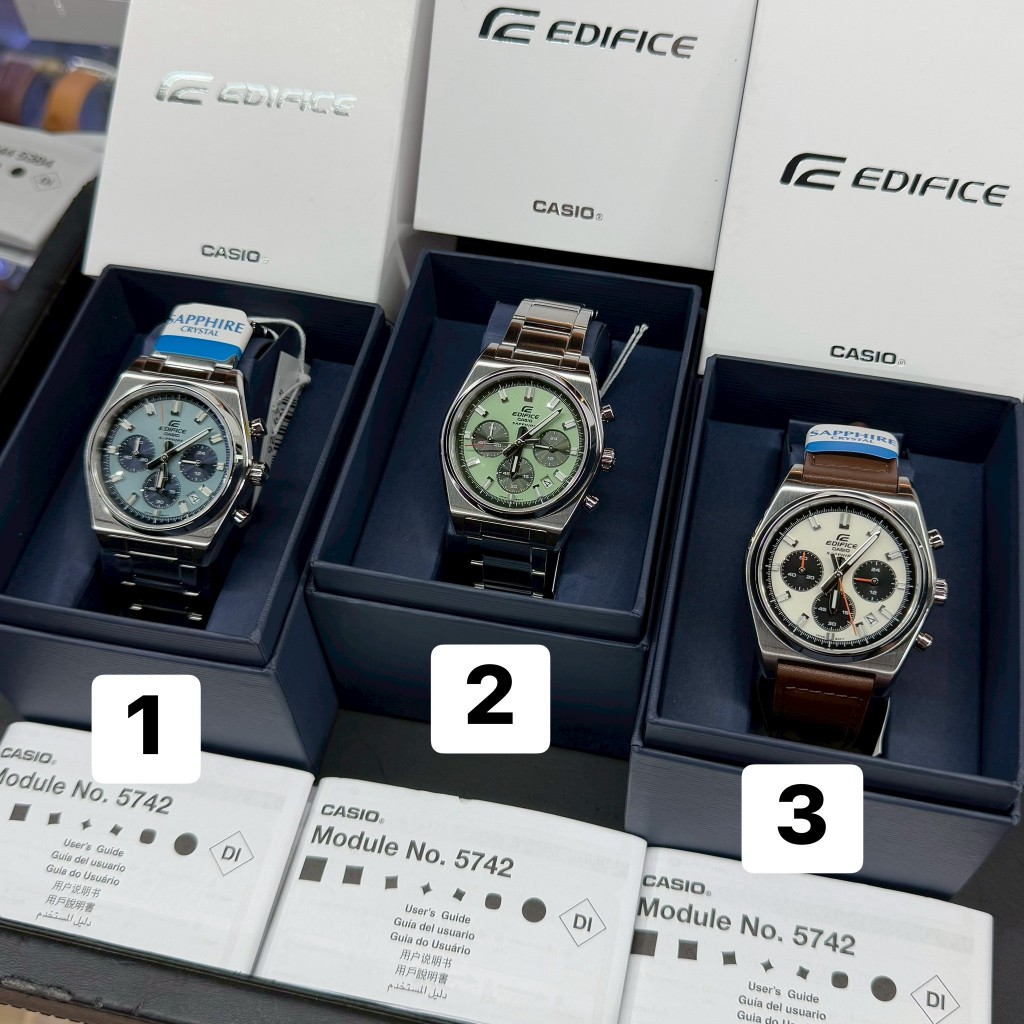 [สอบถามสต็อกก่อนกดสั่ง]🎁CASIO EDIFICE EFB-730D-2B / EFB-730D-3A / EFB-730L-7A ของแท้ 100% ประกัน 1 ป