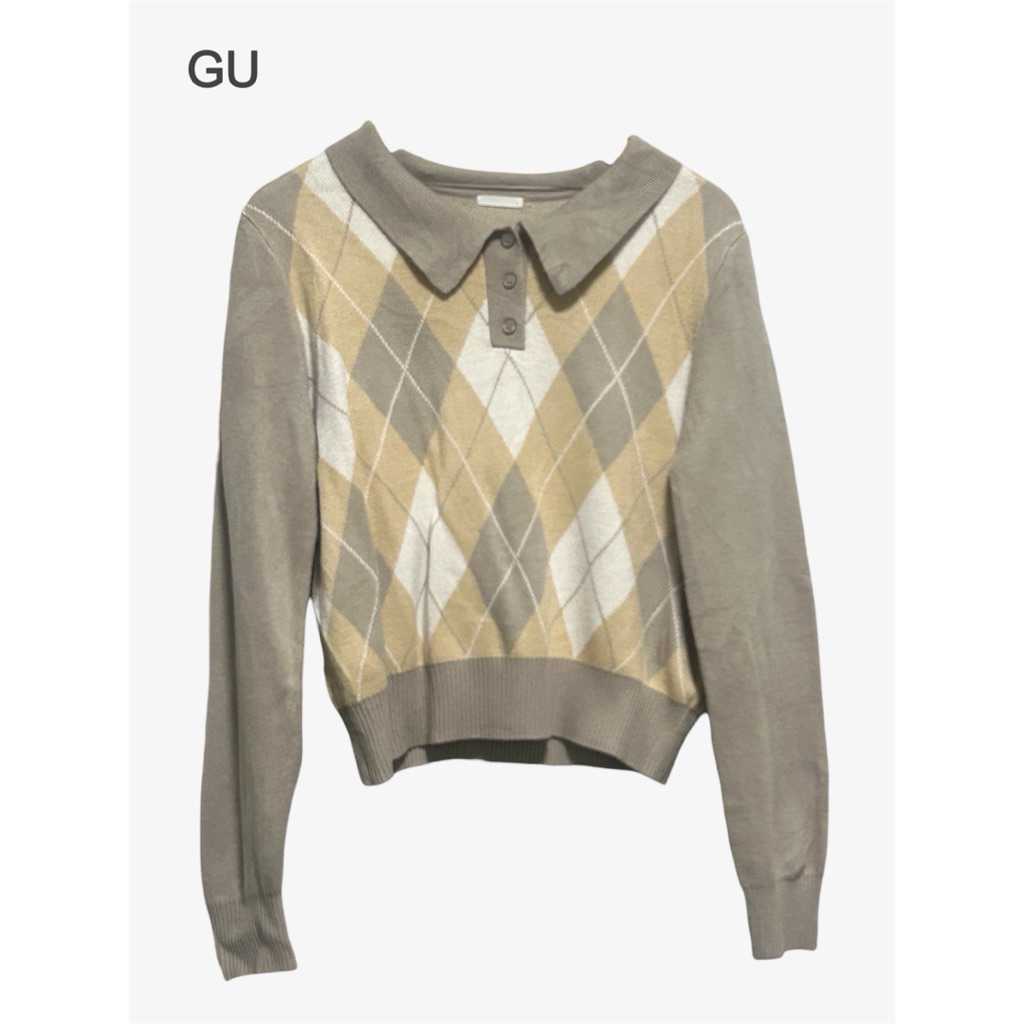 เสื้อมือสองแบรนด์ญี่ปุ่น Gu คอปกน่ารัก