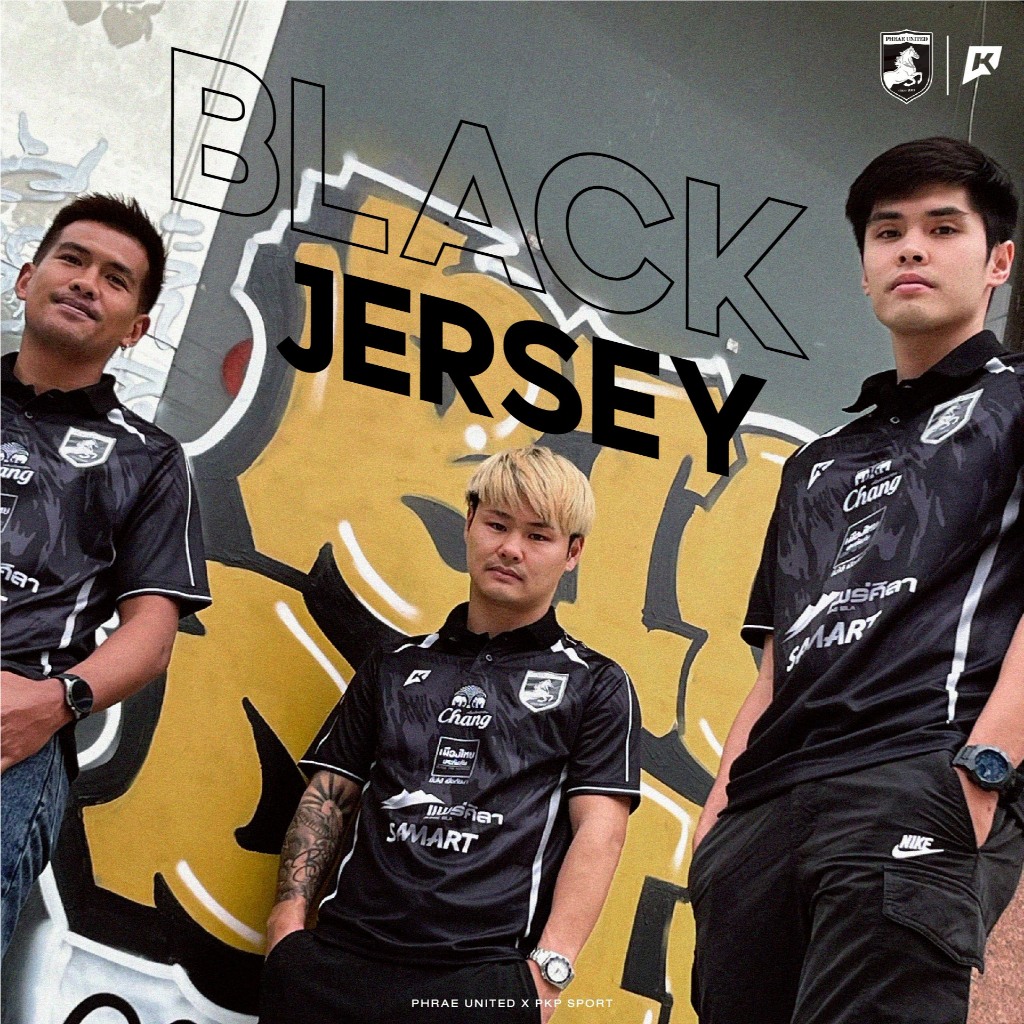 NEW item ! !🐎 𝗣𝗛𝗥𝗔𝗘 𝗨𝗡𝗜𝗧𝗘𝗗 เสื้อแข่งไทยลีกฤดูกาล 2025-26 แบบสีดำ