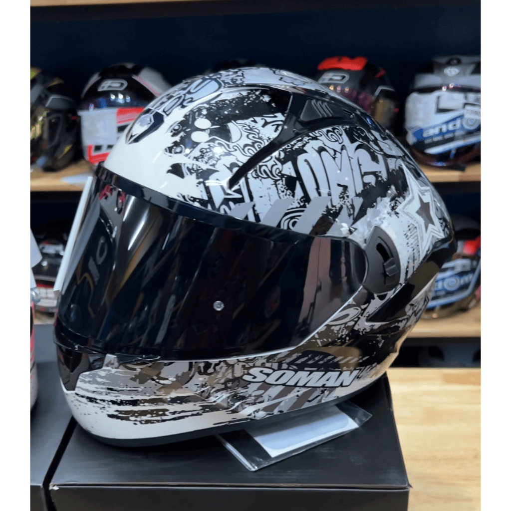 ชิวหน้าหมวกกันน็อคเต็มใบ Soman Sm968