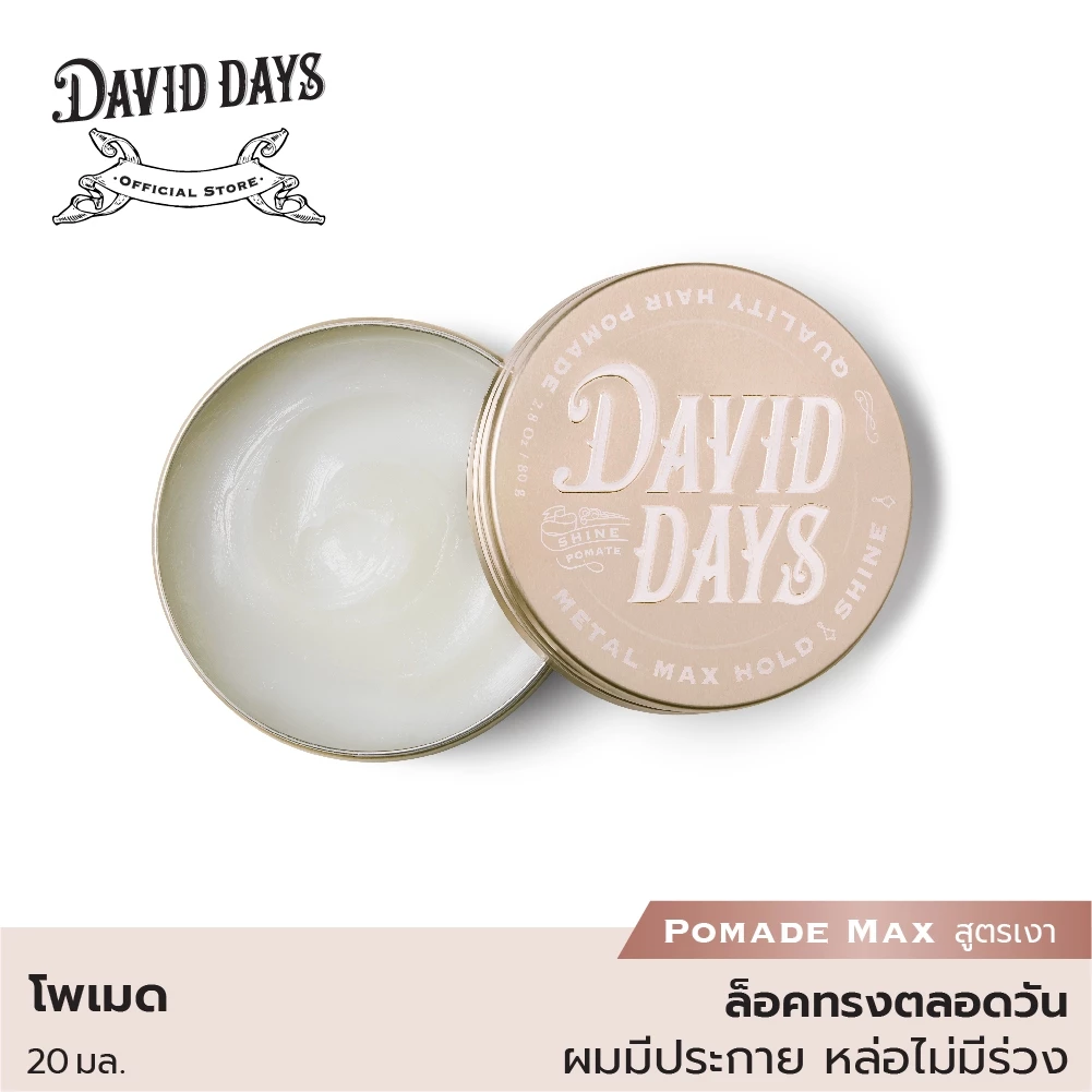 David Days เดวิด เดส์ เมทัล ไชน์ แม็ก โฮลด์ โพเมด 20มล DMS01