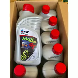 น้ำมันเครื่องมอเตอร์ไซค์ ปตท แม็กซ์สปีด 4T ขนาด 0.8L