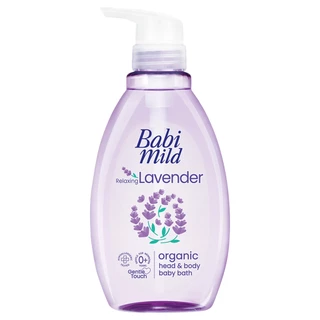 BABI MILD - Relaxing Lavender Organic Head & Body Baby Bath (380ml.) เบบี้มายด์ รีแลกซ์ซิ่ง ลาเวนเดอร์ ออร์แกนิก เฮด & บ