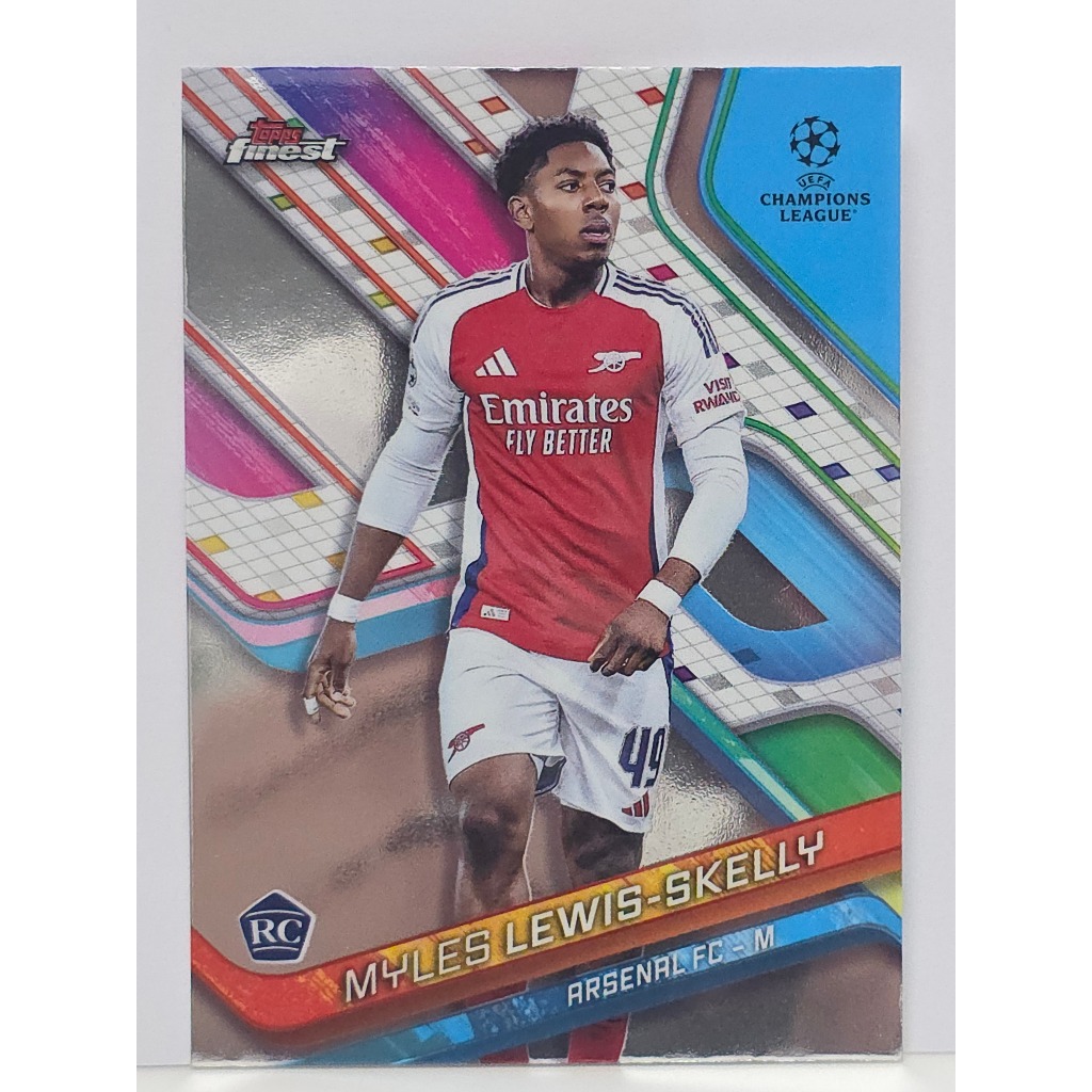 การ์ดฟุตบอล Myles Lewis-skelly (The Finest) ของแท้100% ภาพถ่ายจากสินค้าจริง