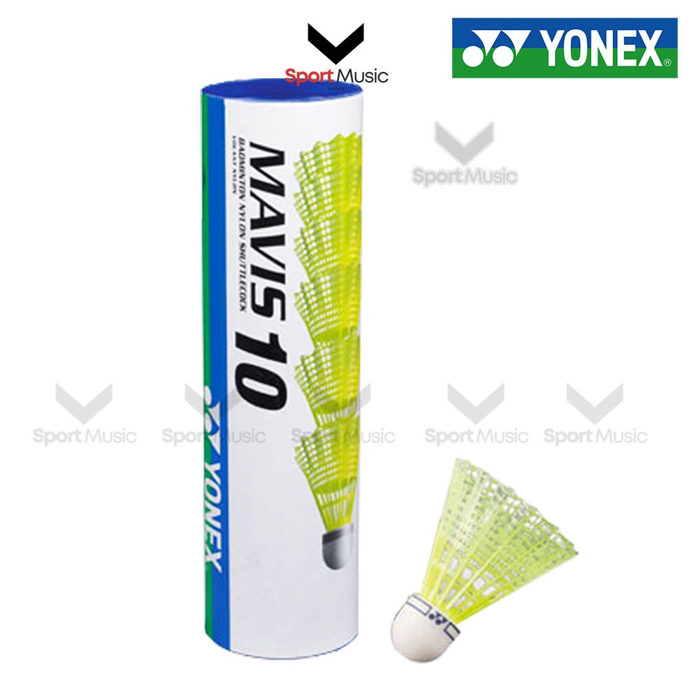 YONEX Mavis 10 ลูกแบดมินตัน พลาสติก หัวโฟม - หลอด 6 ลูก