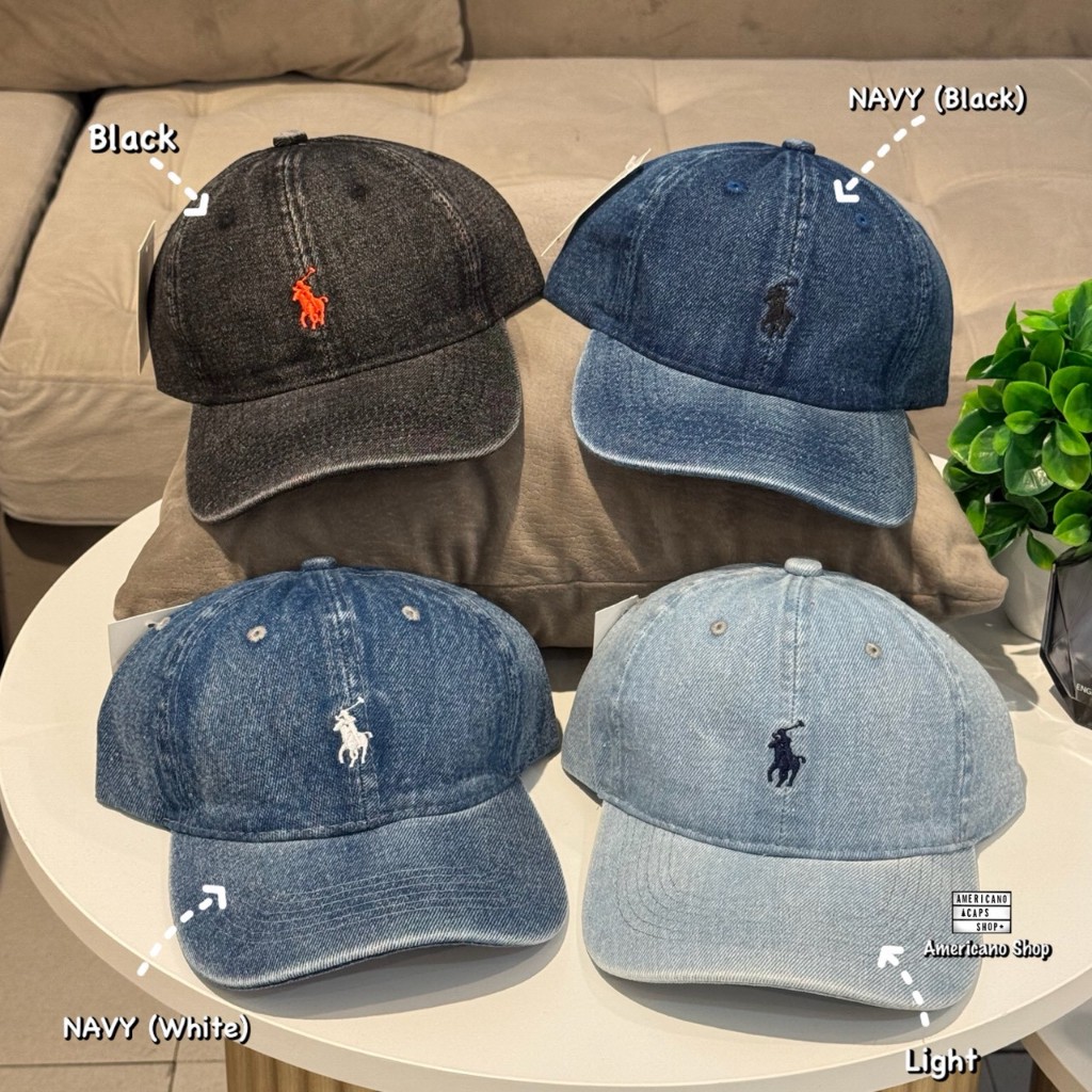หมวกแก๊ป PL Jeans Cap ผ้ายีนส์ หลากหลายสี ใส่ได้ทั้งชายหญิง (ส่งจากไทย)