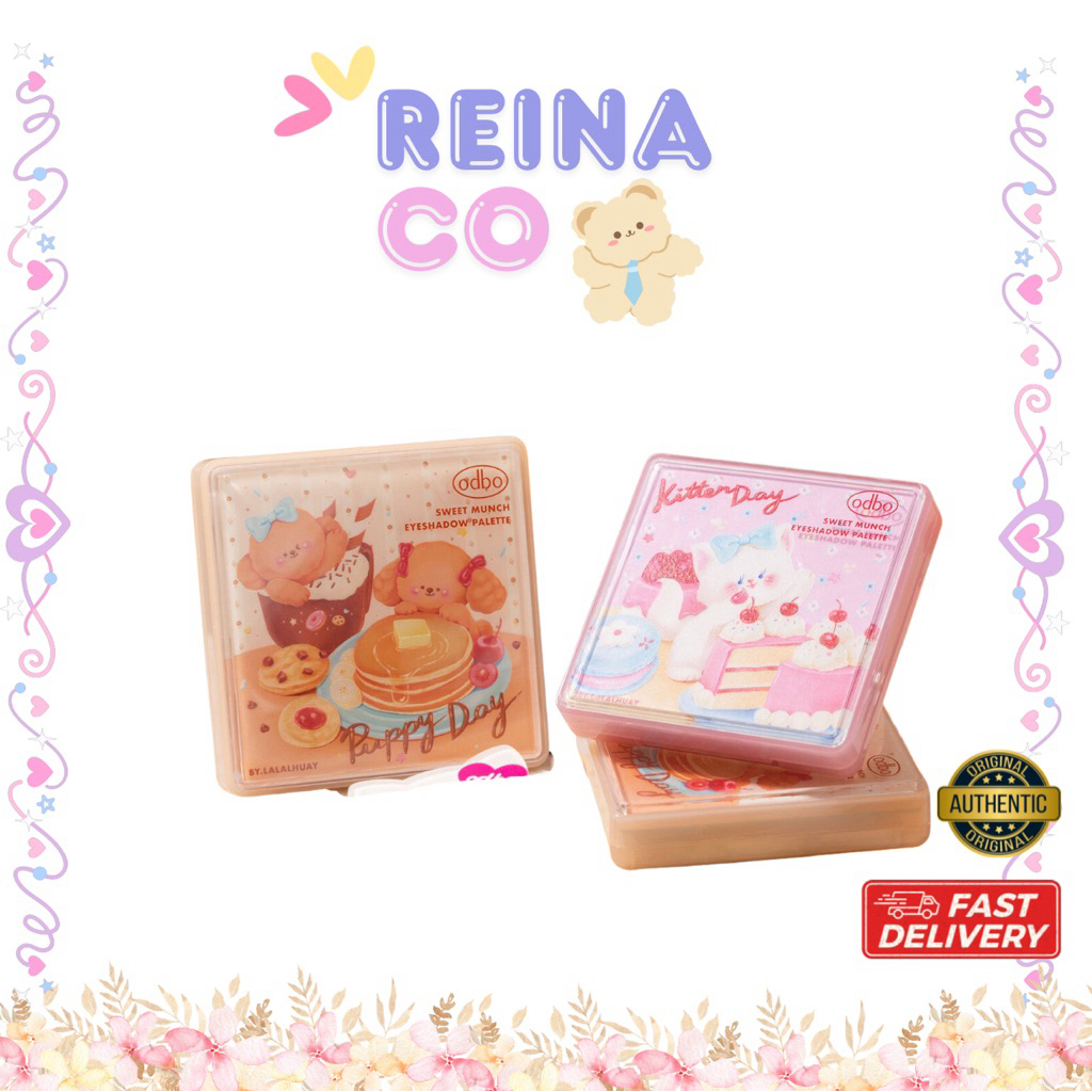 OD2024 Sweet Munch Eyeshadow Palette อายแชโดว์ 9 สี