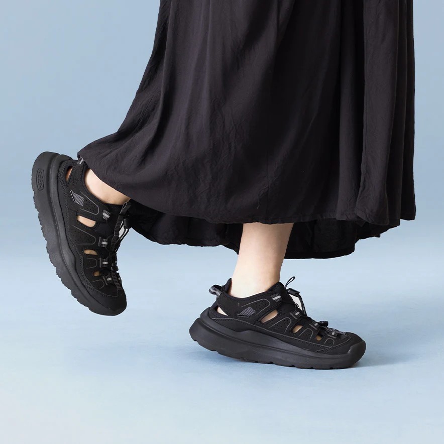 Keen รองเท้าผู้หญิง รุ่น Women's WK450 SANDAL (BLACK/BLACK)