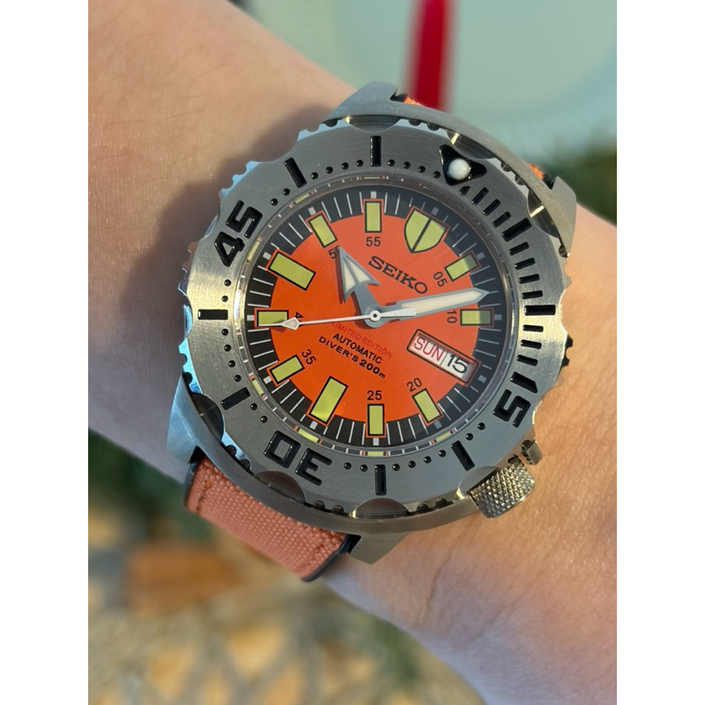 Seiko Modify Monster Orange Automatic