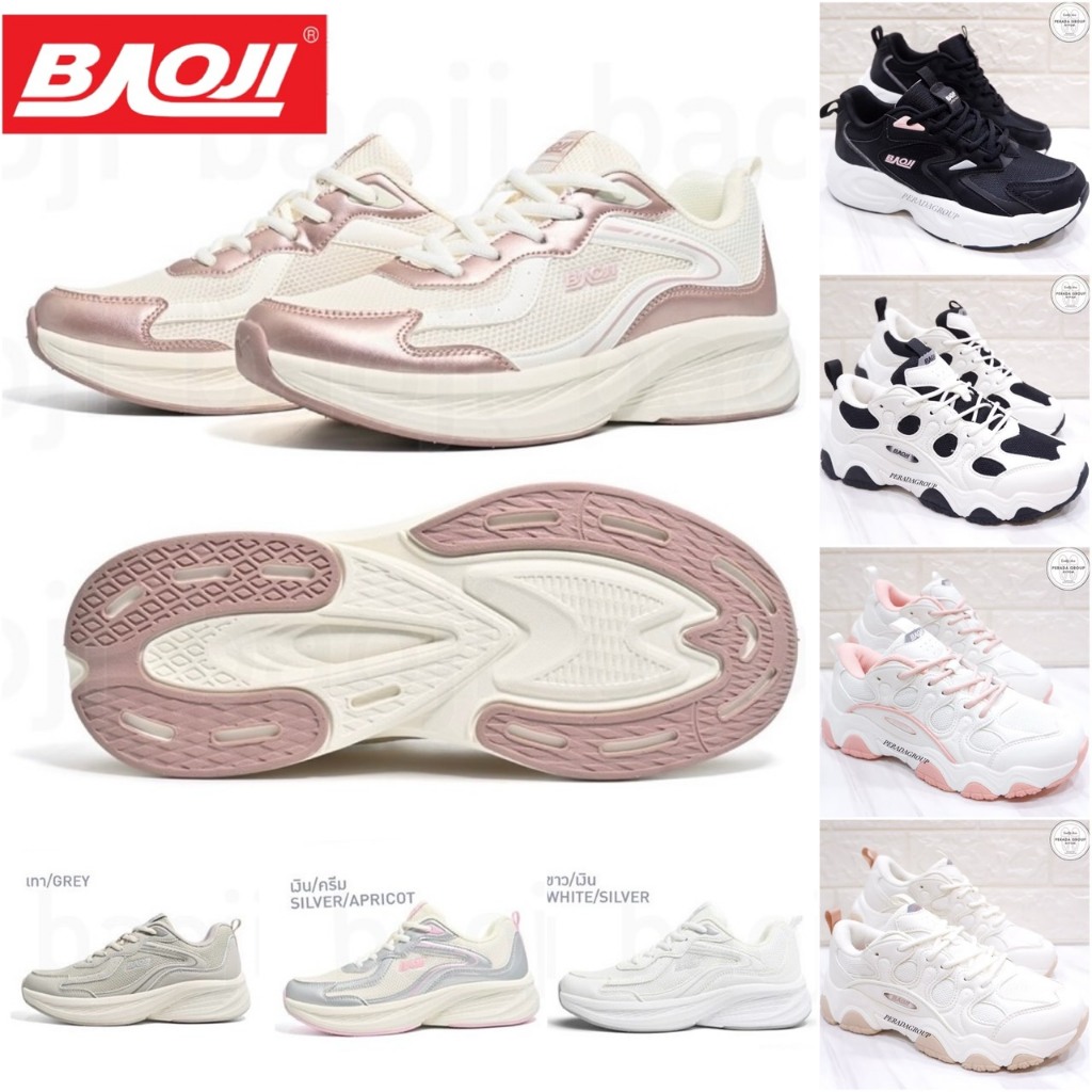 Baoji แท้💯% พร้อมส่ง รองเท้าผ้าใบ พื้นสูง 4 เซน รุ่น BJW1092 / BJW1149 / BJW1181 ไซส์ 37-41