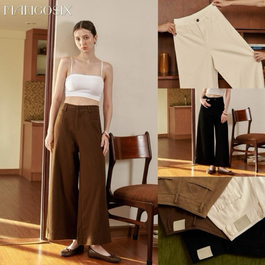 กางเกงยีนส์ขากระบอก (P61) Pants