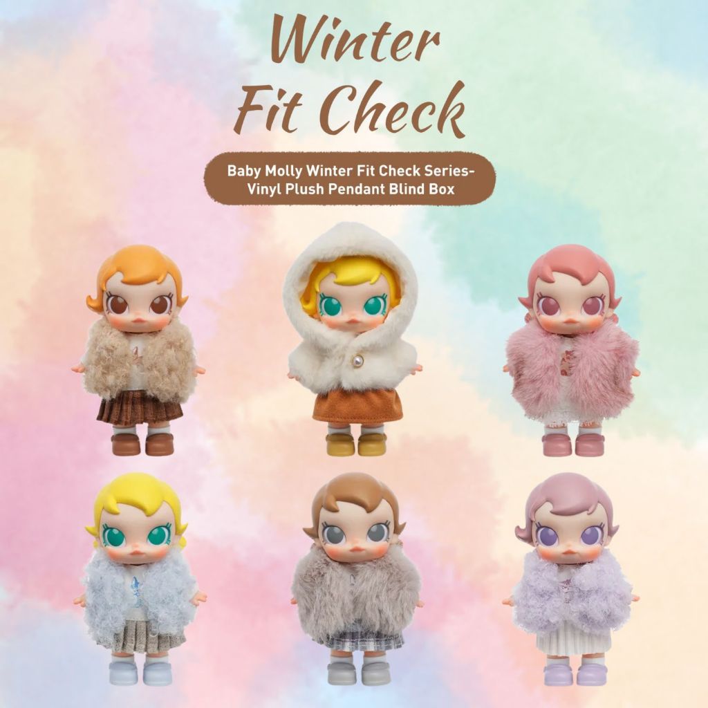 🚚พร้อมส่ง...ของแท้💥Baby Molly Winter Fit Check Series-Vinyl Plush Pendant💥