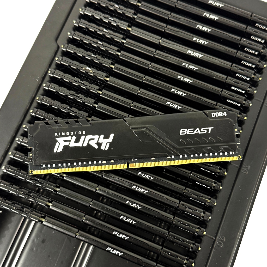[มือสอง] RAM DDR4 Kingston FURY Beast 32GB (Bus 3200MHz) CL16 รุ่น KF432C16BB/32 แรมแถวเดียว สภาพสวย
