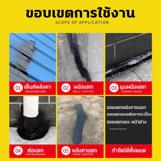 【100ปีไม่รั่ว】สเปรย์กันน้ำรั่วซึม 2250ML สเปรย์อุดรอยแตกผนัง พื้น กำแพง แก้ปัญหาการรั่วซึม ทนอุณหภูมิสูง สเปรย์กันซึม
