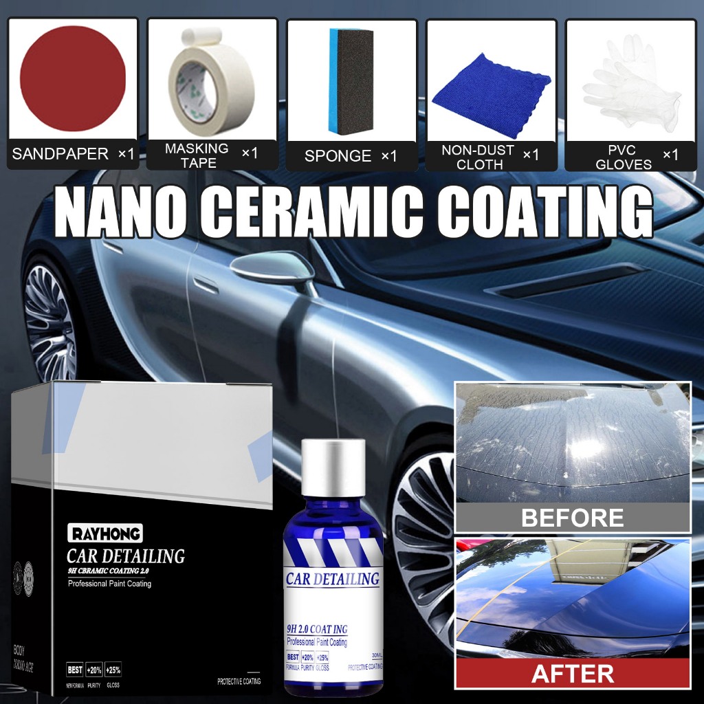 Rayhong Car Ceramic Nano‑Coating Liquid | Waterproof Paint Ceramic Renewal & Crystal Coating Liquid