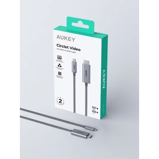 AUKEY สายHDMI USB-C to HDMI 4K 60Hz Cable 2m CB-DCH201