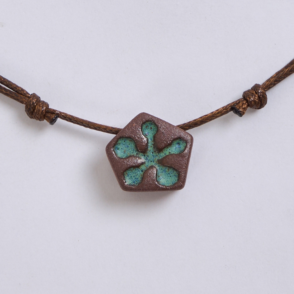 Jaajr Studio | Lagoon Lagoon Necklace สร้อยคอจี้เซรามิกลายดอกไม้