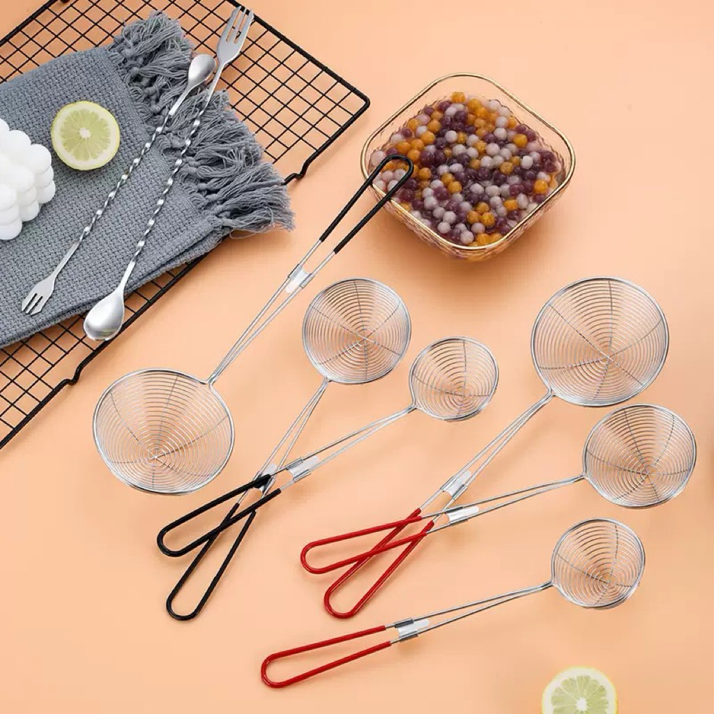 *พร้อมส่ง* ที่ตักไข่มุก สแตนเลสแท้ กระชอนตักไข่มุก ช้อนตักไข่มุก ตะแกรงตักไข่มุก กระชอน กระชอนชาบู Boba Spoon