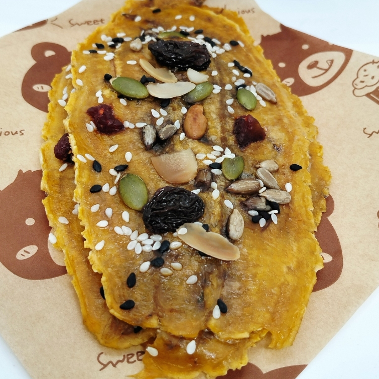 ขนาดแบบ 1 กิ่โลกรัม กล้วยหนึบ หน้ารวมธัญพืชกล้วยนว้า และกล้วยหักมุก หน้าออริจินอล หน้าไม่ใส่น้ำตาล - รูปที่ 2