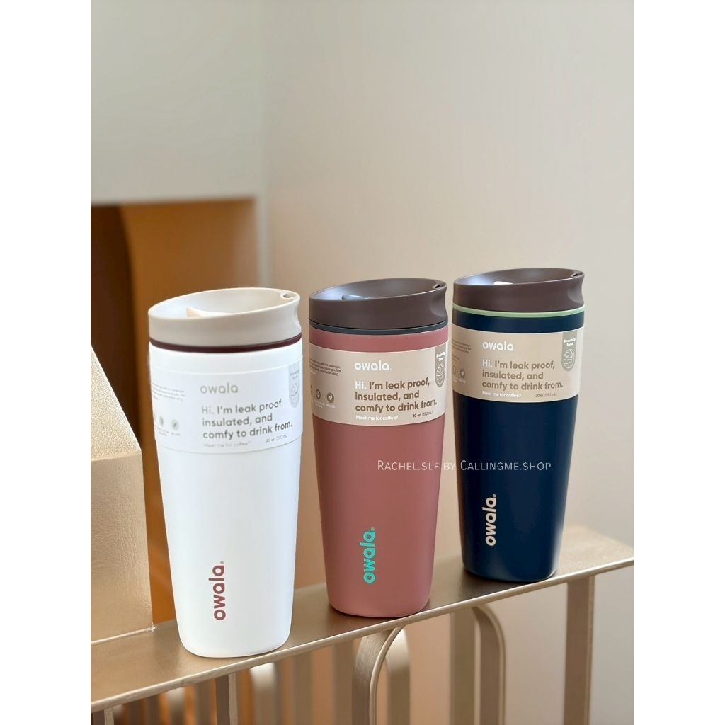 [พร้อมส่งในไทย] Owala SmoothSip Slider 12oz, 20oz เก็บร้อน-เย็นได้ คว่ำไม่หก ของแท้จากอเมริกา 🇺🇲 - รูปที่ 3