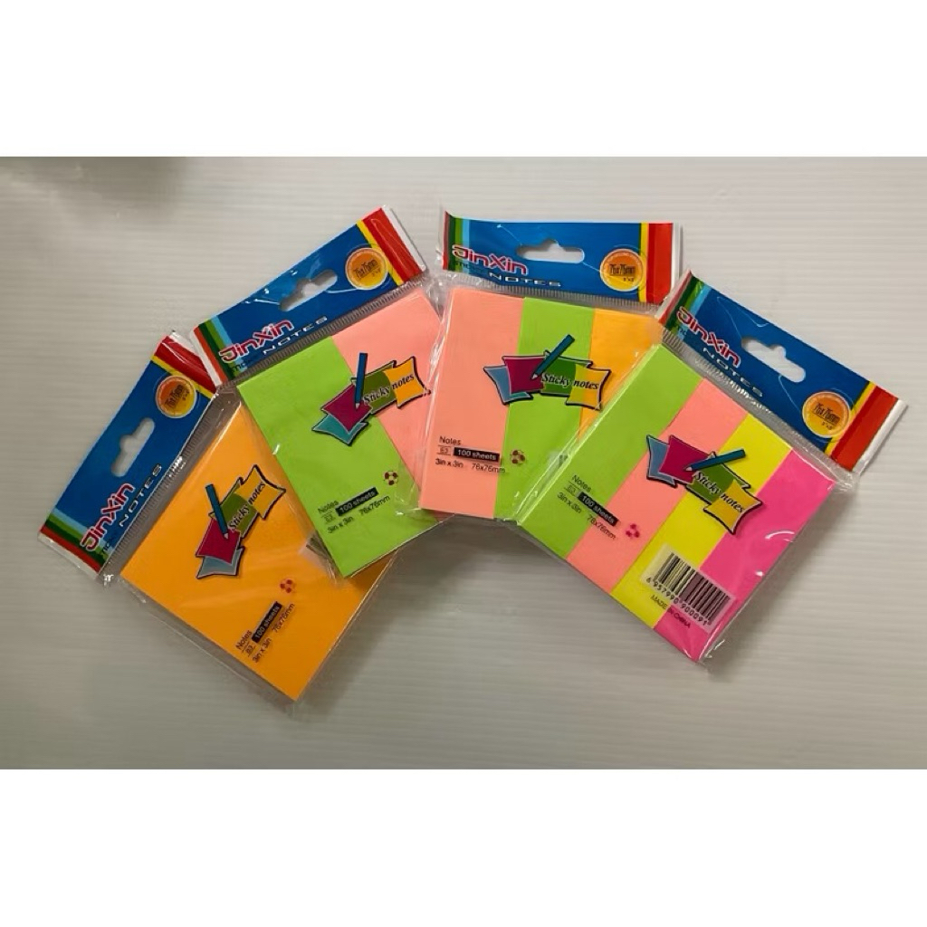 กระดาษโพสอิท สีพาสเทล กระดาษโน๊ต กาวในตัว ขนาด (เล็ก 76x76mm.) สมุดโพสอิท 100-400 แผ่น กาวเหนียวแน่น