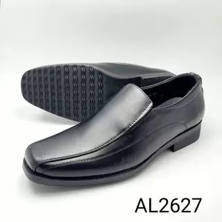 Alando รองเท้าคัทชูหนังแบบสวม สำหรับผู้ชาย สีดำ ไซส์ 39-45
