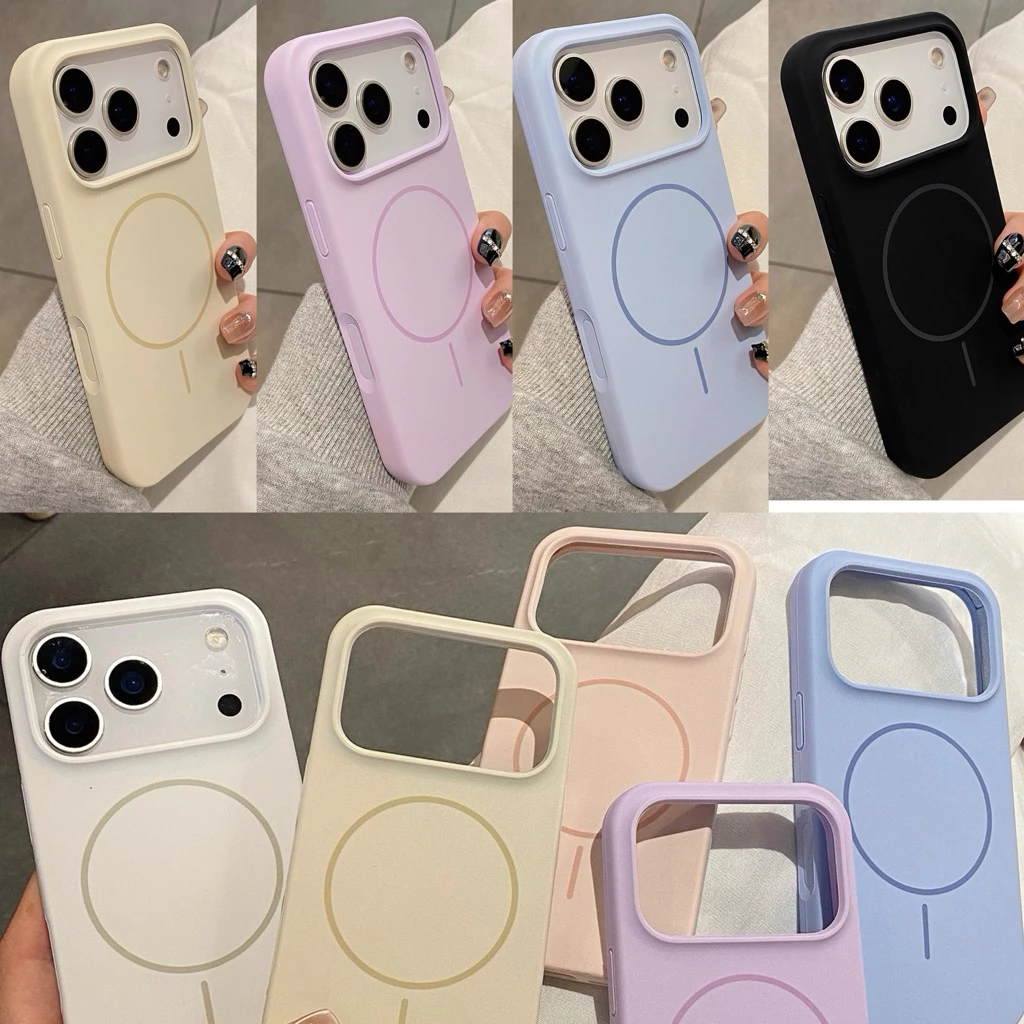 case for iphone17เคส ชาร์จไร้สายวงแหวนแม่เหล็ก งานกำมะหยี่ for iPhone17 11 12 13 14 15 16 17 Pro max 16Promax 15Promax