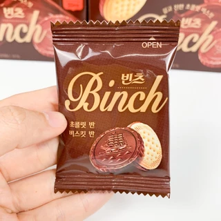 ขนมเกาหลี LOTTE BINCH 102g บิสกิตเคลือบช็อกโกแลต บิสกิตเกาหลี 빈츠 Chocolate Biscuit
