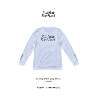RUN NOW BEER LATER "CLASSIC" Running Shirt Long Sleeve