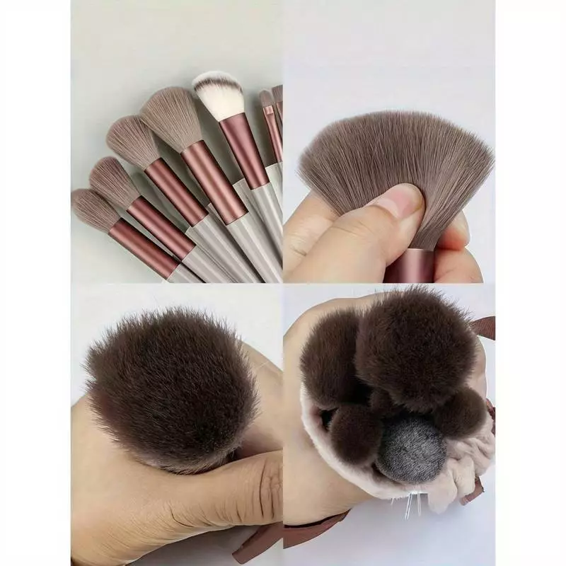 ชุดแปรงแต่งหน้า 13 ชิ้น สำหรับอายแชโดว์ รองพื้น และบลัชออน thumbnail 3
