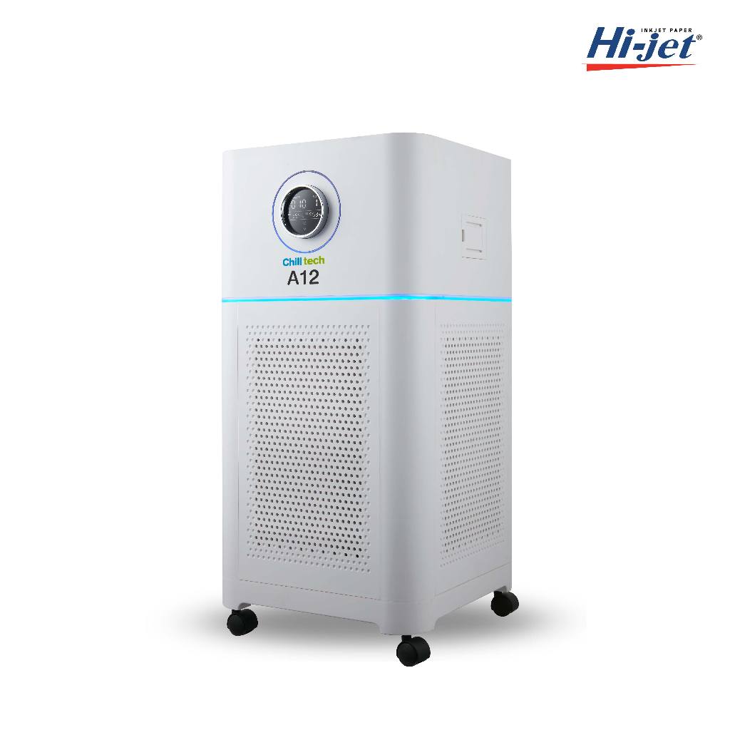 รุ่น: Hi-jet เครื่องฟอกอากาศชิลเทค (Chilltech) รุ่น A12 กรอง PM2.5 ไวรัส ขนสัตว์ ห้อง 40-68 ตร.ม.
