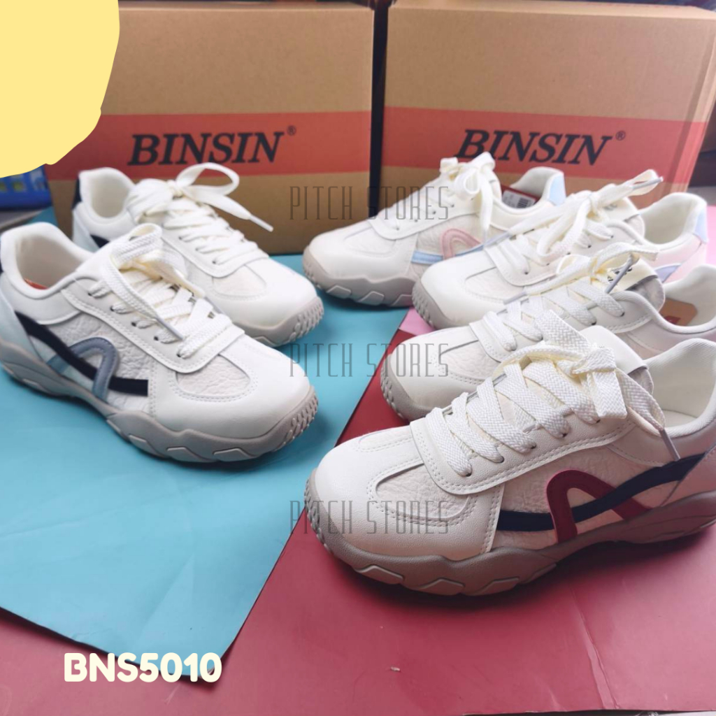 BINSIN รองเท้าผ้าใบผู้หญิงผูกเชือก รุ่น BNS5010 (37-41)