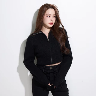 CO1110 | Cozy Zip 2 way Collar Knit