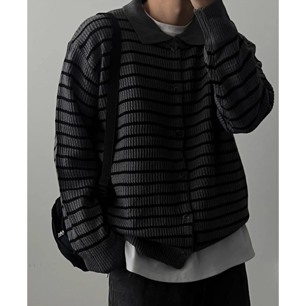 LEELA-KNIT CARDIGAN SHIRT-เสื้อคลุมไหมพรม