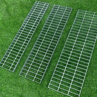 ตะแกรงท่อระบายน้ำ กว้าง 20cm 25cm 30cm 35cm ยาว1m ตะแกรงเหล็ก ฝาท่อน้ำ ฝารางน้ำ Steel Grating ฝาปิดท่อระบายน้ำ ทนสนิม
