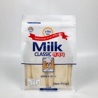 Milk Classic แครกเกอร์ รสชาติ นม ชีส 240g Non Fried ขนมข้าวเกาหลี 밀크클래식 쌀과자