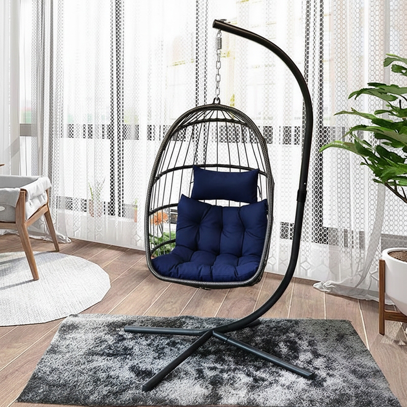 Greenfost เก้าอี้ชิงช้า เก้าอี้หวายรังนก พร้อมเบาะรองนั่ง รุ่น 2363