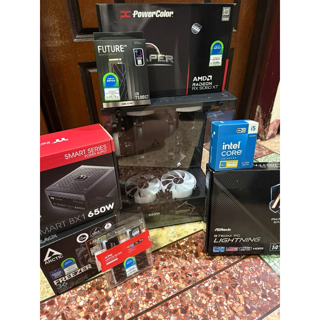 Computer Set intel  i5 14600K AMD  RX 9060XT