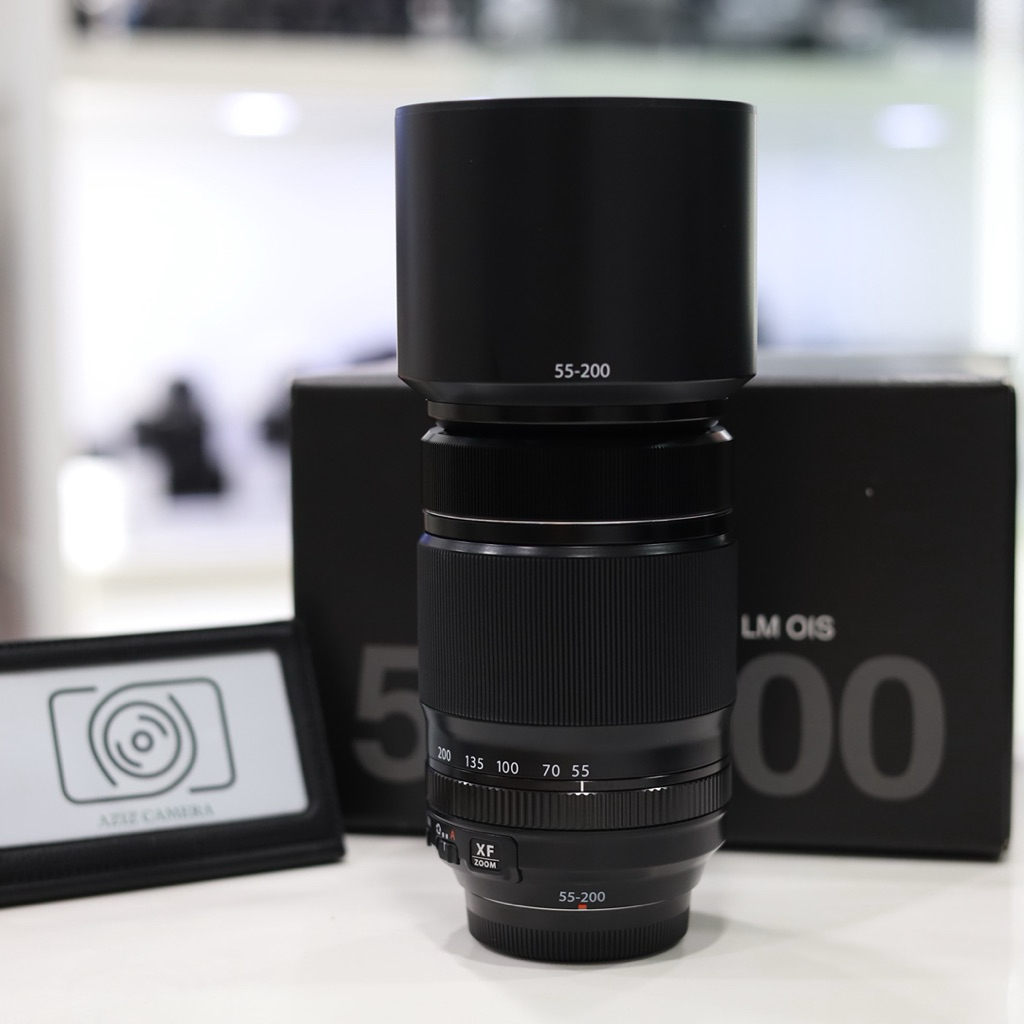 เลนส์ Fuji 55-200 f3.5-4-8 สภาพใหม่ การทำงานเต็ม​ระบบ​  ฝ้า รา ไม่มี เลนส์ซูมไกล
