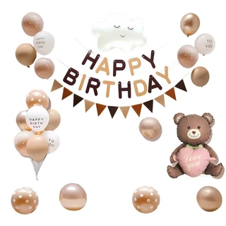 ชุดลูกโป่งวันเกิด Happy Birthday ลูกโป่งสุขสันต์วันเกิด ของตกแต่งงานปาร์ตี้วันเกิด มีหลายแบบให้เลือก