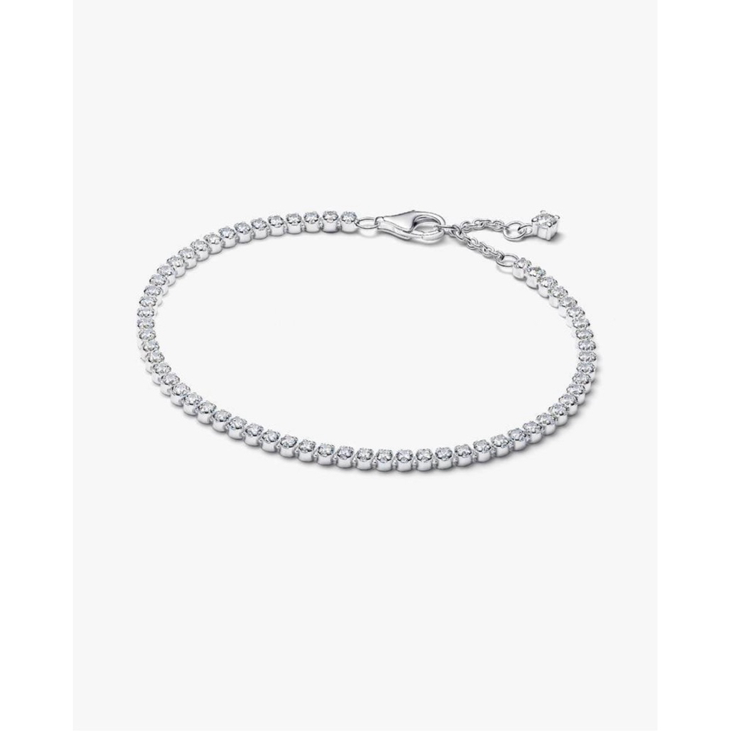 (ของแท้  พร้อมส่ง ) Pandora Sparkling Tennis Bracelet แพนโดร่าสร้อยข้อมือเพชรขาว ของแท้ มือหนึ่งทุกชิ้น