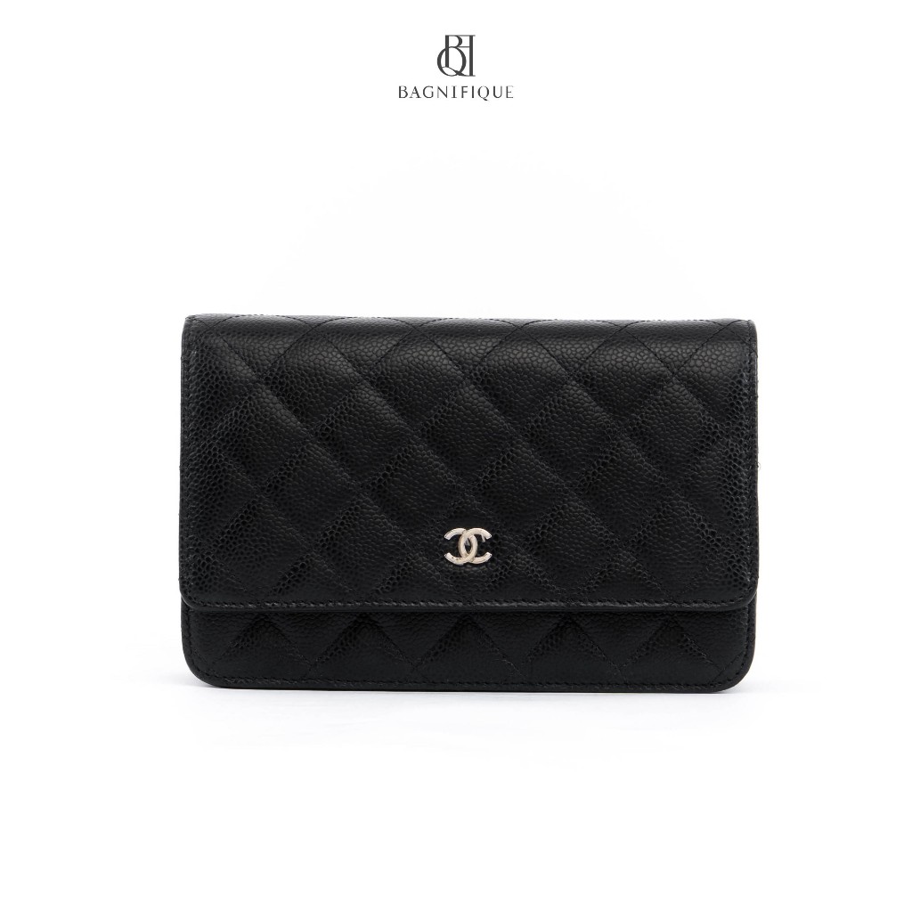 [ของแท้💯] CHANEL WOC BLACK CAVIAR SHW มีใบรับประกัน ตรวจสอบได้ทุกใบ ✅